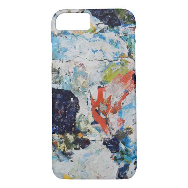 Funda De Case-Mate Para iPhone Azul, Naranja y blanco (Reverso)