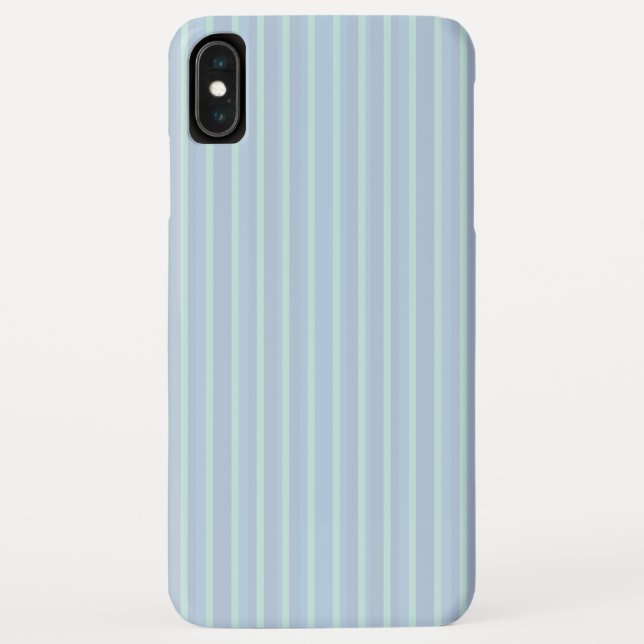 Funda De Case-Mate Para iPhone Azul rayado moderno brillante (Reverso)