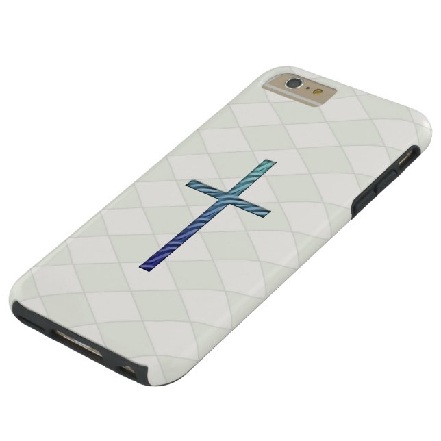 Funda De Case-Mate Para iPhone Azul rizado entre religiones (Parte superior)