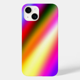 Funda Para iPhone 14 De Case-Mate Azul rosa oscuro color de agua abstracto arcoiris