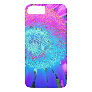 Funda Para iPhone 8 Plus/7 Plus Azul rosa y girasol morado