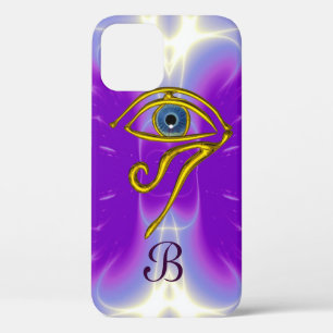 Funda Para iPhone 12 AZUL TALISMAN MONOGRAM Rosa Fuchsia Purple