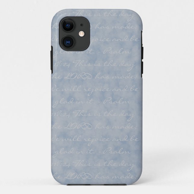 Funda De Case-Mate Para iPhone Azul/textura gris (Reverso)