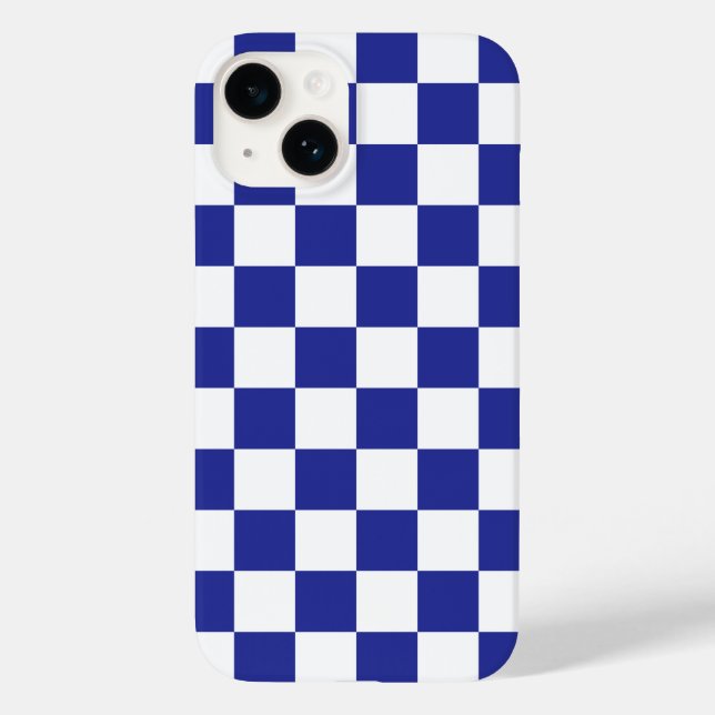 Funda De Case-Mate Para iPhone Azul y blanco bajo control (Reverso )