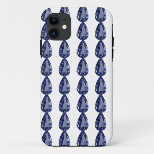 Funda Para iPhone 11 Azul zafiro con forma de rosa