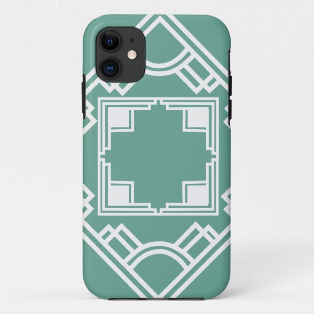 Funda De Case-Mate Para iPhone Azulejo Art Déco  (Reverso)