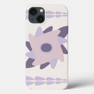 Funda Para iPhone 13 Azulejo decorativo color pastel púrpura