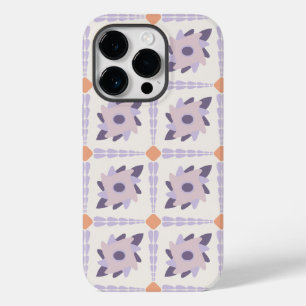 Funda Para iPhone 14 Pro De Case-Mate Azulejo decorativo colorido púrpura pastel