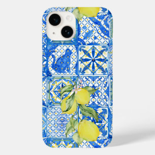Funda Para iPhone 14 De Case-Mate Azulejo Francés País Limón Patrón Decoración del H