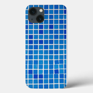 Funda Para iPhone 13 Azulejo Mosaico Azul