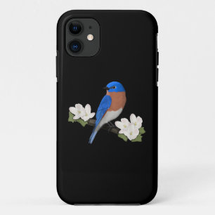 Funda Para iPhone 11 Azulejo Oriental Pájaro Amante de las Aves Observa