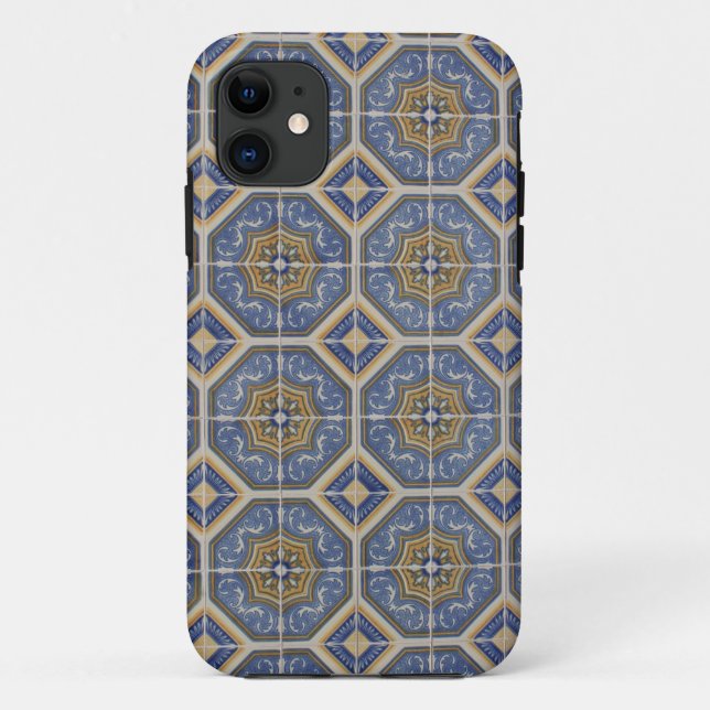 Funda De Case-Mate Para iPhone azulejo portugués (Reverso)