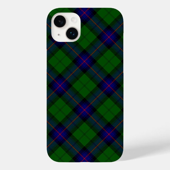 Funda De Case-Mate Para iPhone Azulejos armenios azules y verdes (Reverso )