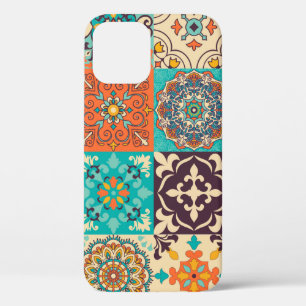 Funda Para iPhone 12 Azulejos de colores. Portugués tradicional o