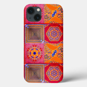 Funda Para iPhone 13 Azulejos geométricos con un giro CG