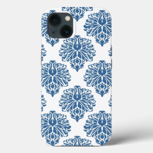 Funda Para iPhone 13 Azure Elegant Damask