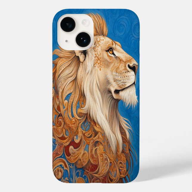 Funda De Case-Mate Para iPhone 🦁 🔵 Azure King (Reverso )