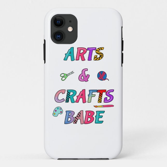 Funda De Case-Mate Para iPhone Babe de arte y artesanía (Reverso)