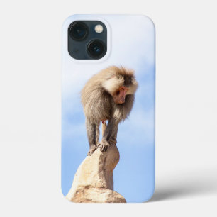 Funda Para iPhone 13 Mini Babuino en la cima de una montaña