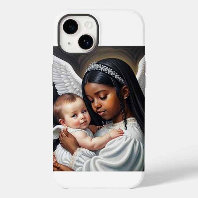 Funda De Case-Mate Para iPhone Baby Angels (Reverso )