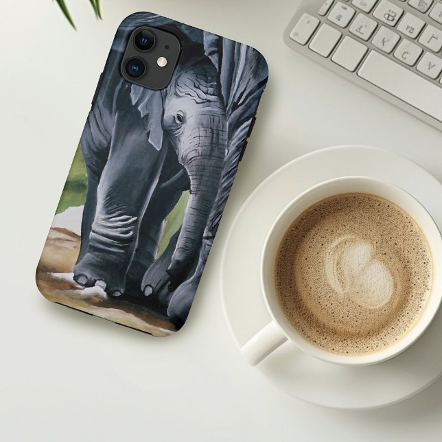 Funda De Case-Mate Para iPhone Baby Elephant Gray Cute (Subido por el creador)
