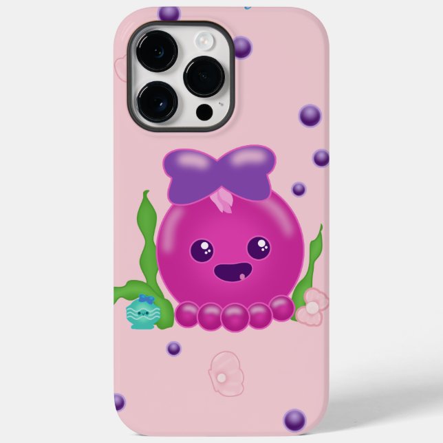 Funda De Case-Mate Para iPhone Baby Girl Kawaii Octopus (Reverso )