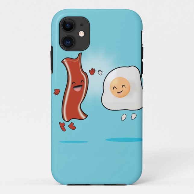 Funda De Case-Mate Para iPhone Bacon Ama Huevos (Reverso)