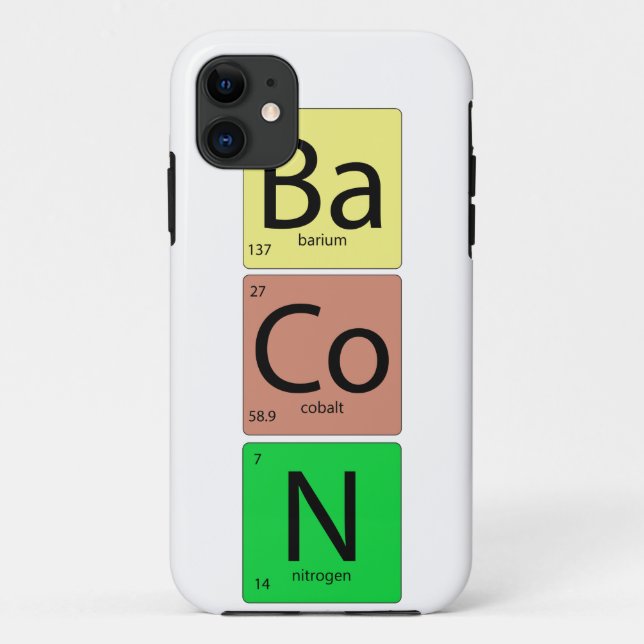 Funda De Case-Mate Para iPhone Bacon Geek (Reverso)
