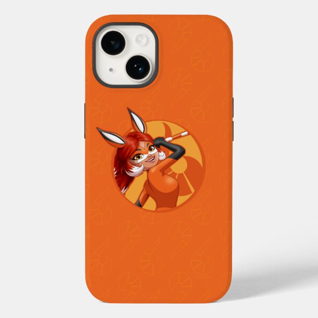 Funda De Case-Mate Para iPhone Badge Naranja Rena Rouge (Reverso )