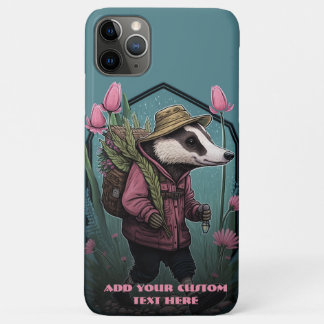 Funda Para iPhone 11 Pro Max Badger viajero en Personalizado de Cottagecore de 