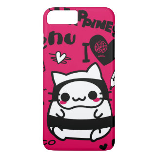 Funda Para iPhone 8 Plus/7 Plus bae bae cats fucsia
