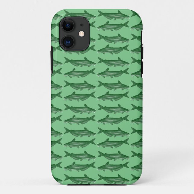 Funda De Case-Mate Para iPhone Bagre toro verde (Reverso)