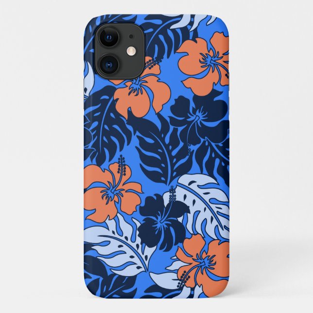 Funda De Case-Mate Para iPhone Bahía de Huakini Hawai Hibiscus Ocean Blue (Reverso)
