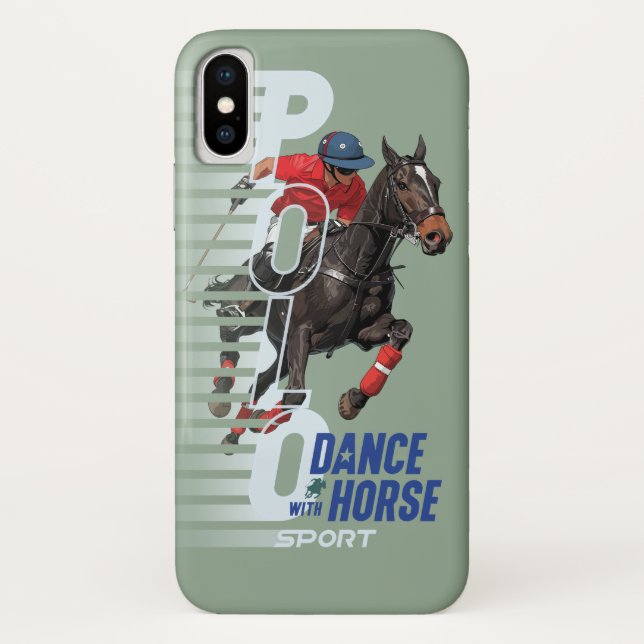 Funda De Case-Mate Para iPhone Baila con Caballo (Polo Sport) | (Reverso)