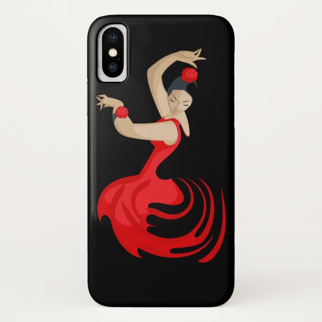 Funda De Case-Mate Para iPhone Bailarín de flamenco gitano (Reverso)