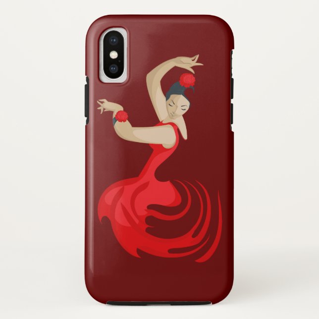 Funda De Case-Mate Para iPhone Bailarín de flamenco gitano (Reverso)