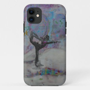 Funda Para iPhone 11 Bailarín en el chica de la yoga de la nieve