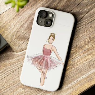 Funda Para iPhone 14 De Case-Mate bailarina de ballet, boceto de moda,