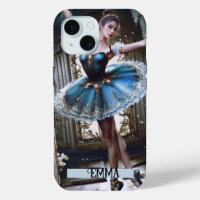 Bailarina de ballet con nombre personalizado de tu