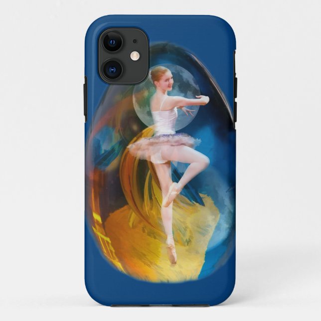 Funda De Case-Mate Para iPhone Bailarina en la galaxia extranjera (Reverso)