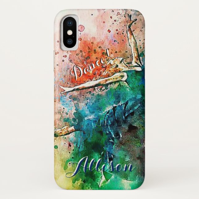 Funda De Case-Mate Para iPhone Bailarina personalizada  (Reverso)