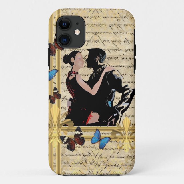 Funda De Case-Mate Para iPhone Bailarinas de tango antiguas. (Reverso)