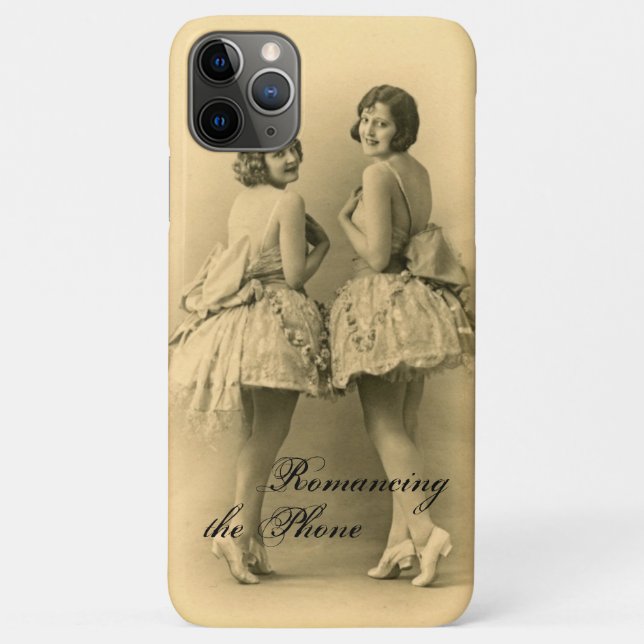 Funda De Case-Mate Para iPhone Bailarinas Vintage Casi Desaparecidas Caso Diverti (Reverso)