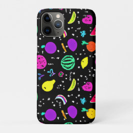 Funda Para iPhone 11 Pro Baile de frutas de neón enérgica