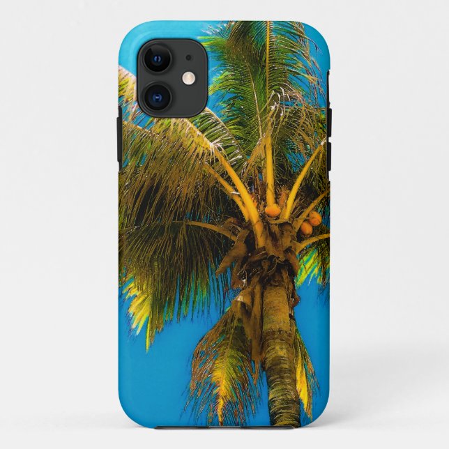 Funda De Case-Mate Para iPhone Bajo la palma de coco (Reverso)