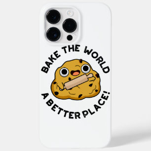 Funda Para iPhone 14 Pro Max De Case-Mate Bake The World A Better Place Cute Baking Pun
