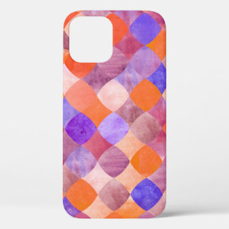 Funda Para iPhone 12 Balanzas de peces árabes geométricas de acuarela.