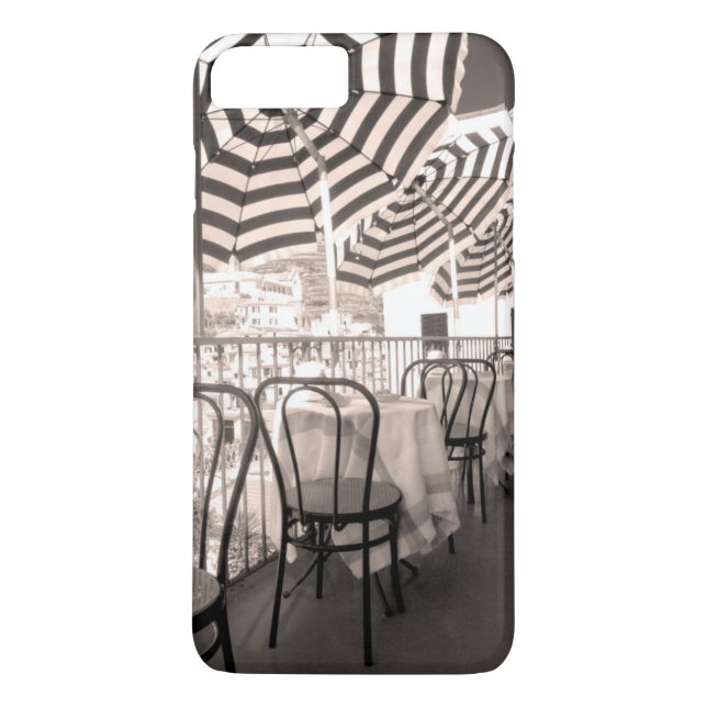 Funda De Case-Mate Para iPhone Balcón de restaurante pintoresco, Italia (Reverso)