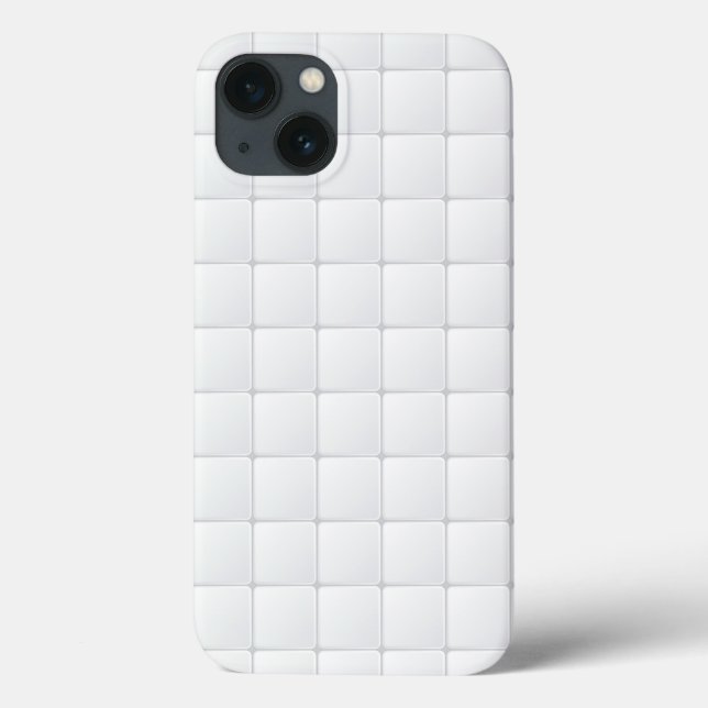 Funda De Case-Mate Para iPhone Baldosa blanca (Reverso)