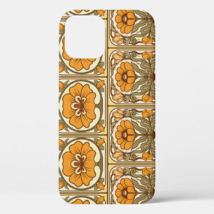 Funda Para iPhone 12 Baldosa cerámica: estilo Art Nouveau.